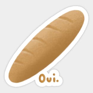 Oui Baguette Sticker